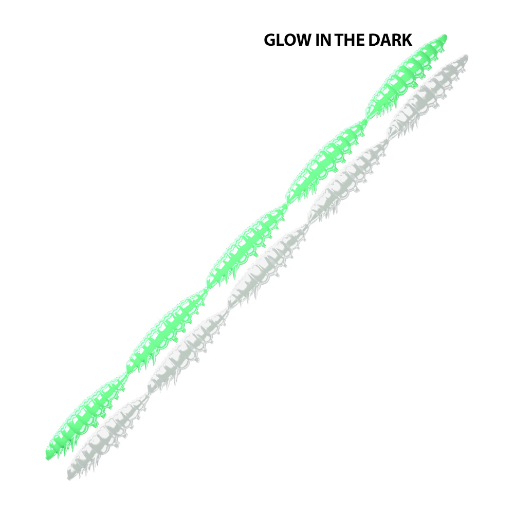 Libra Lures Larva Multi Garlic Suni Yem 000 / GLOW UV GREEN - 25MM