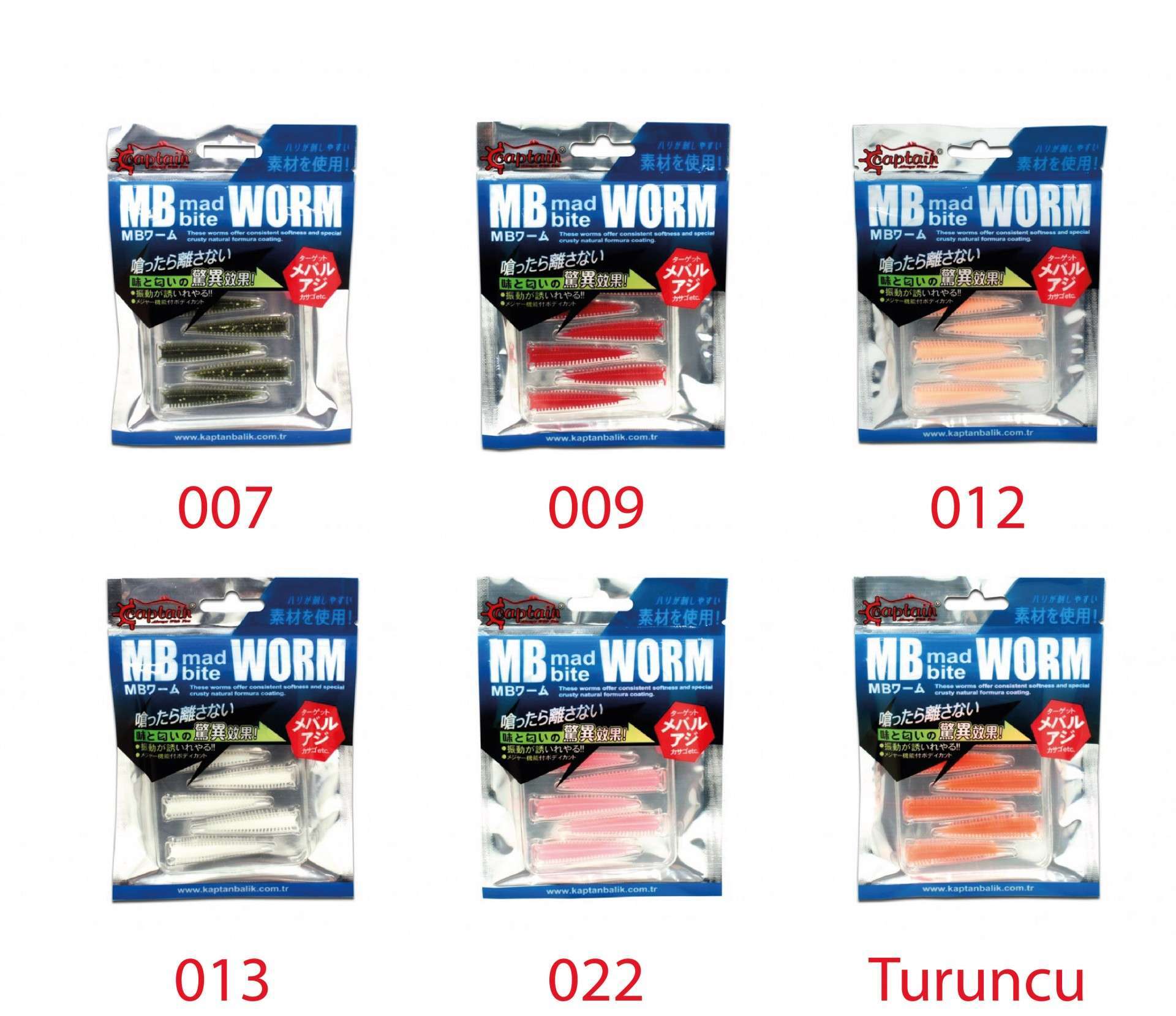Captain 3518 Mad Bite Earth Worm 4 cm Aromalı LRF Silikon Yem 8li Set Captain 3518 Mad Bite Earth Worm 4 cm Aromalı LRF Silikon Yem 8li Set
