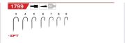 EFT Hook 1799 Siyah Düz İğne 100 Adet 12