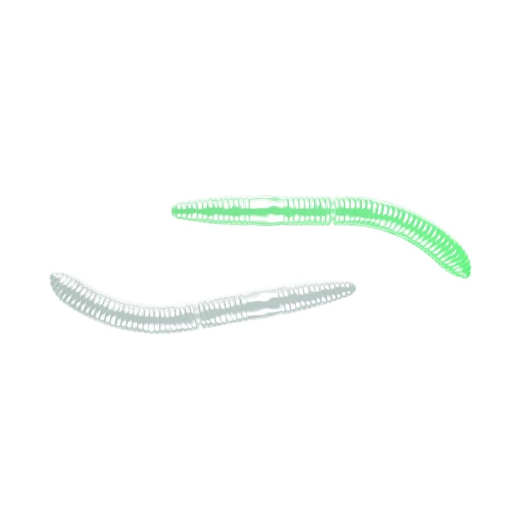 Libra Lures Fatty D’Worm Suni Yem 000/GLOW GREEN CHEESE - 65MM