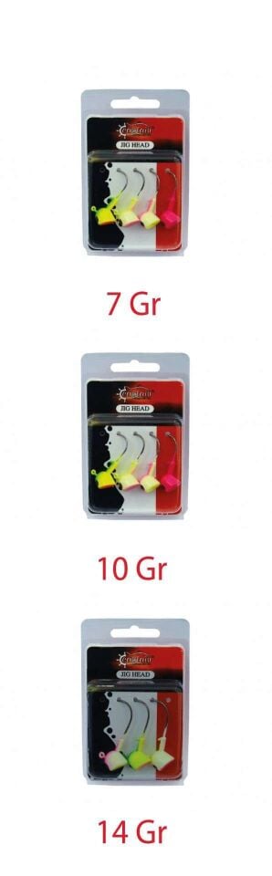 Captain Jig Head Bastet 4lü Mix Set Kesik Kafa Jig Head