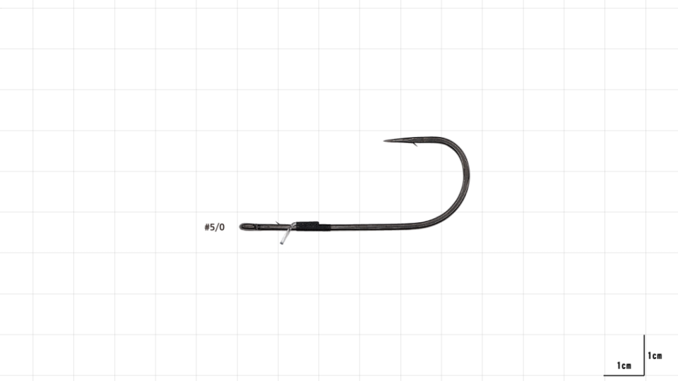 Hayabusa FPP HD Straight Güçlendirilmiş Delikli Lüfer İğnesi Black Nikel