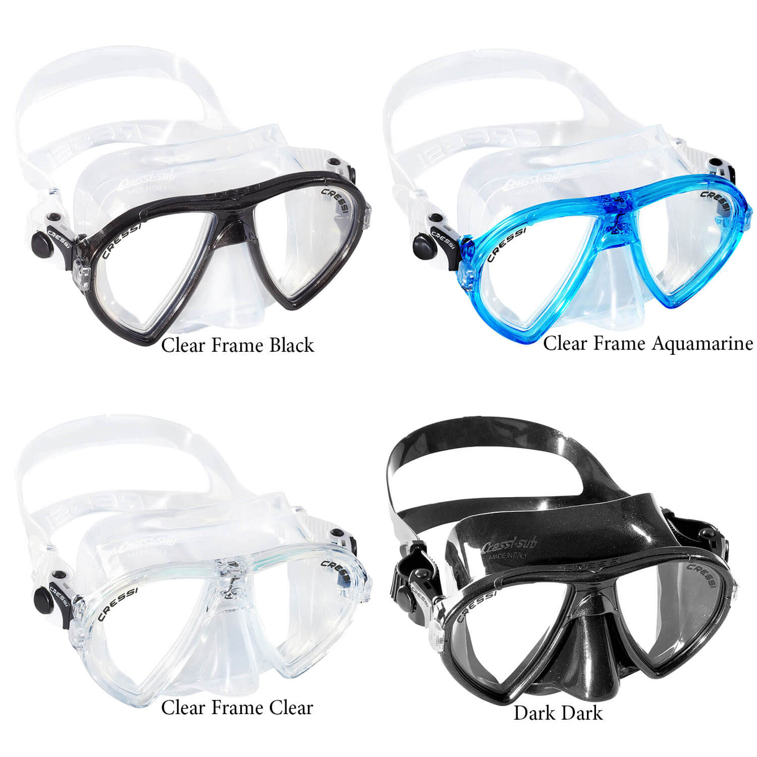 Cressi Ocean Dalış Maskesi DARK/DARK