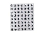 Captain 7633 Göz 8mm Naturel Silikon Damla Göz 49lu Paket