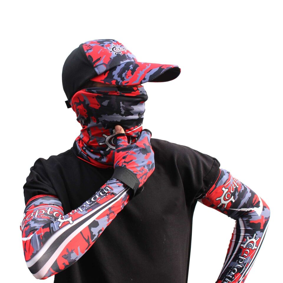 Captain Fisherman Style SET Cap+Eldiven+Kolluk+Buff