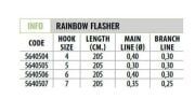 Lineaeffe 5640507 Rainbow Flasher 7li Çapari 025x035mm (FC) 205cm