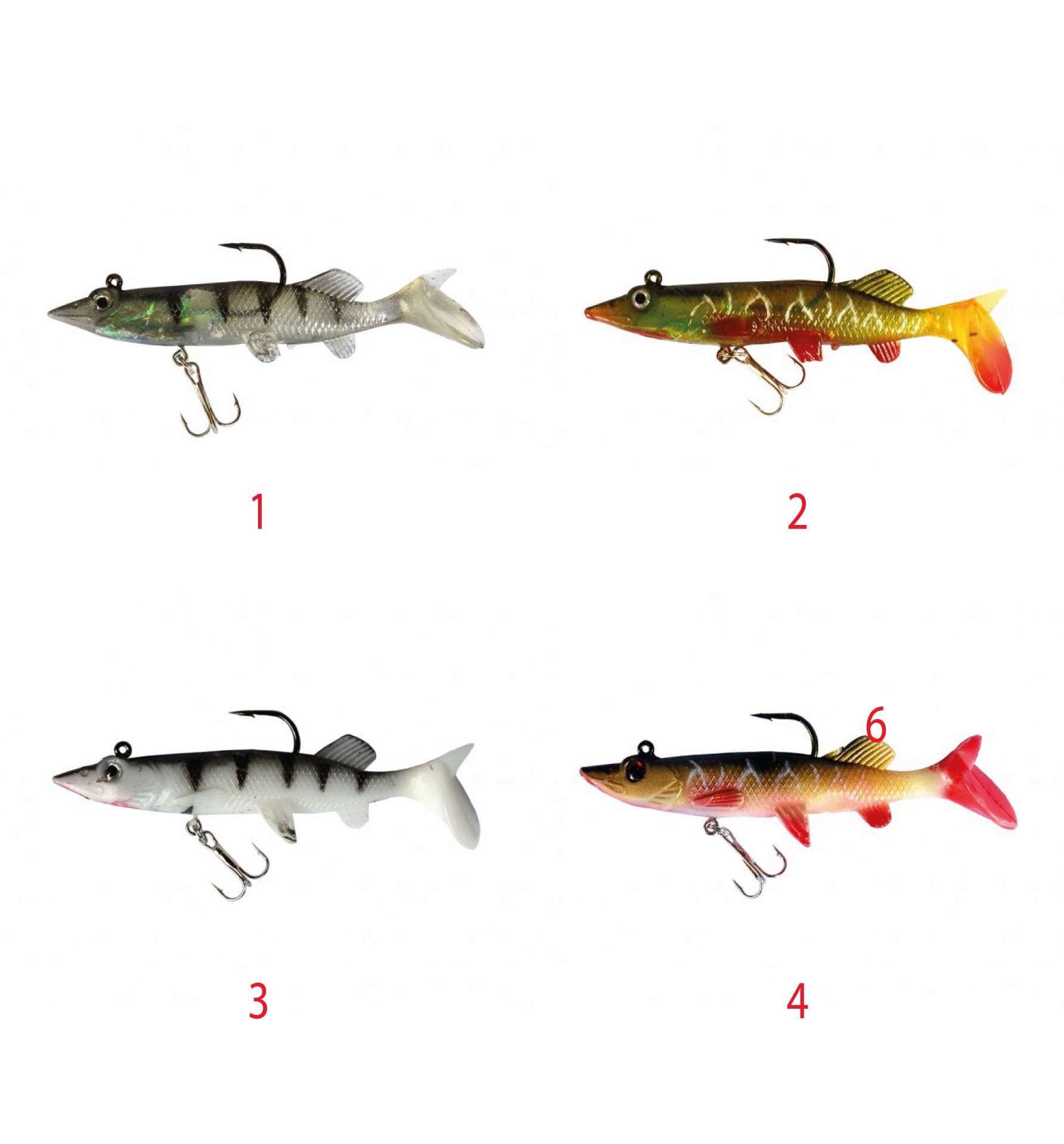 Captain 3546 Steady Pike Soft 10cm Turna Silikonu Suni Balık 4