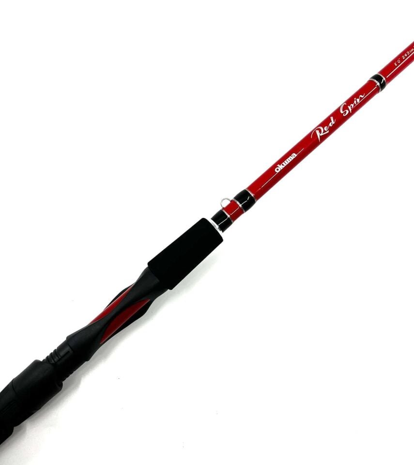 Okuma Super Spin Set  Red Spin 240cm 7-28gr + Safyre SF-1000A Makine + Kendo 8X İp + Savage Gear Cannibal Shad