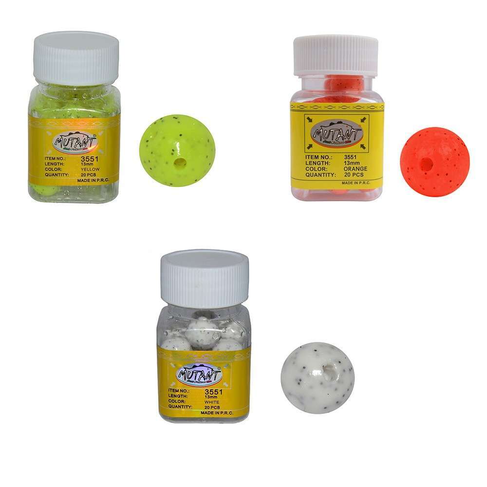 Mutant 3551 Walker Aromalı Silikon Boili 20li Kutu Suni Balık Yemi BEYAZ