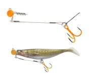 Balzer 16133 Silikon Yemler İçin Çelik Telli Spiral Kafa Rig UV Active 55cm