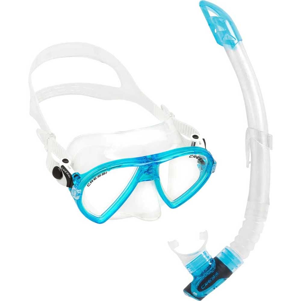 Cressi Ocean Maske Gamma Şnorkel Set BLACK/BLUE