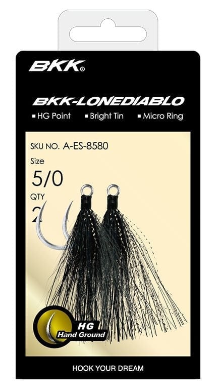 BKK Lone Diablo BT- Black Bucktail Olta İğnesi 2/0