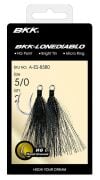 BKK Lone Diablo BT- Black Bucktail Olta İğnesi 4/0