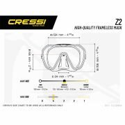 Cressi Z2 Dalış Maskesi GRAPHITE