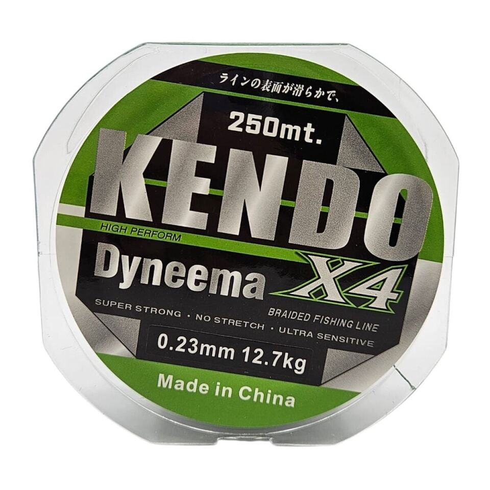 Kendo Dynema 4 Örgü 250Mt (Green)