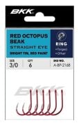 BKK Red Octopus Beak Straight Eye Olta İğnesi 4/0