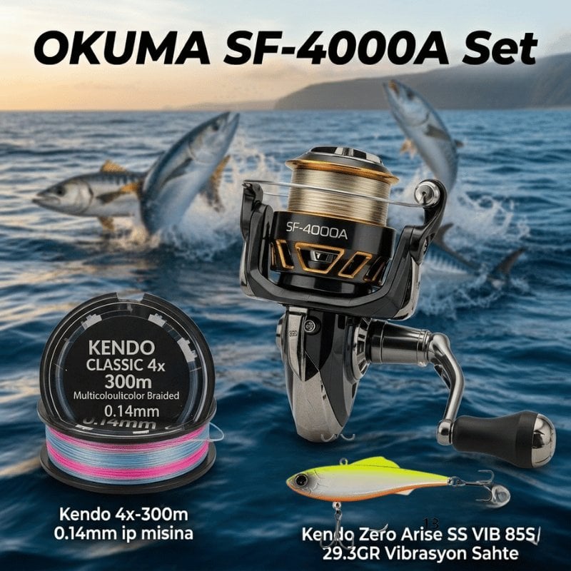 Okuma Safyre SF-4000A 7+1BB -Kendo 0,14mm 4x-Zero Arise SS VIB 85S