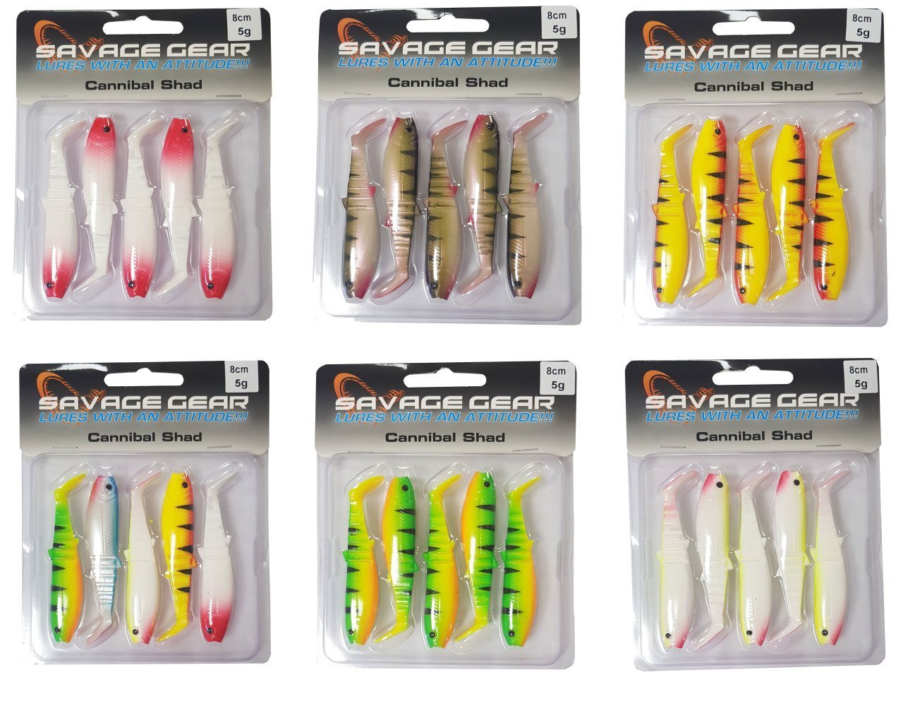 Savage gear Cannibal 8cm 5 Adet Sahte Balık
