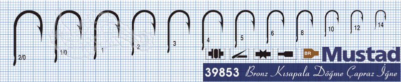 Mustad Olta İğnesi 39853 25li