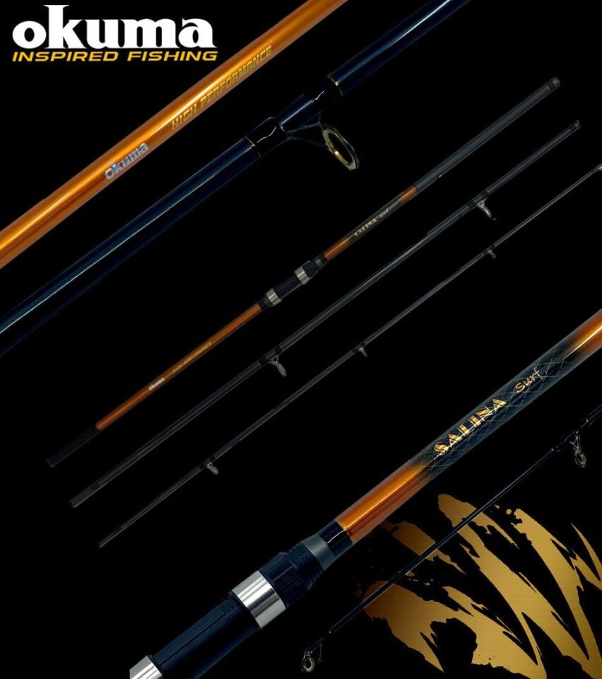 Okuma Salina Surf 14' 420 cm 3 100-200gr Parça Surf Kamışı