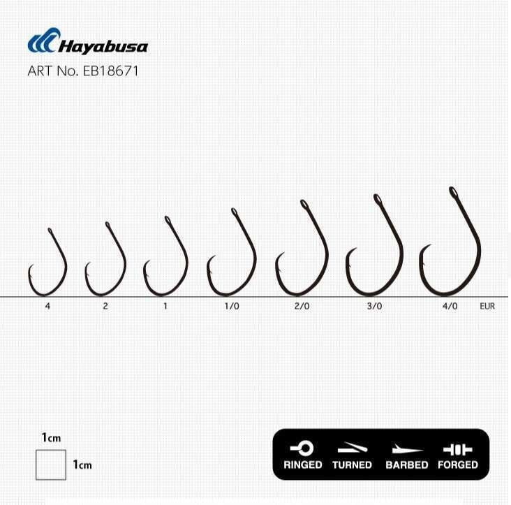 Hayabusa HCRL 186 Circle Delikli Çupra İğnesi Black Nikel
