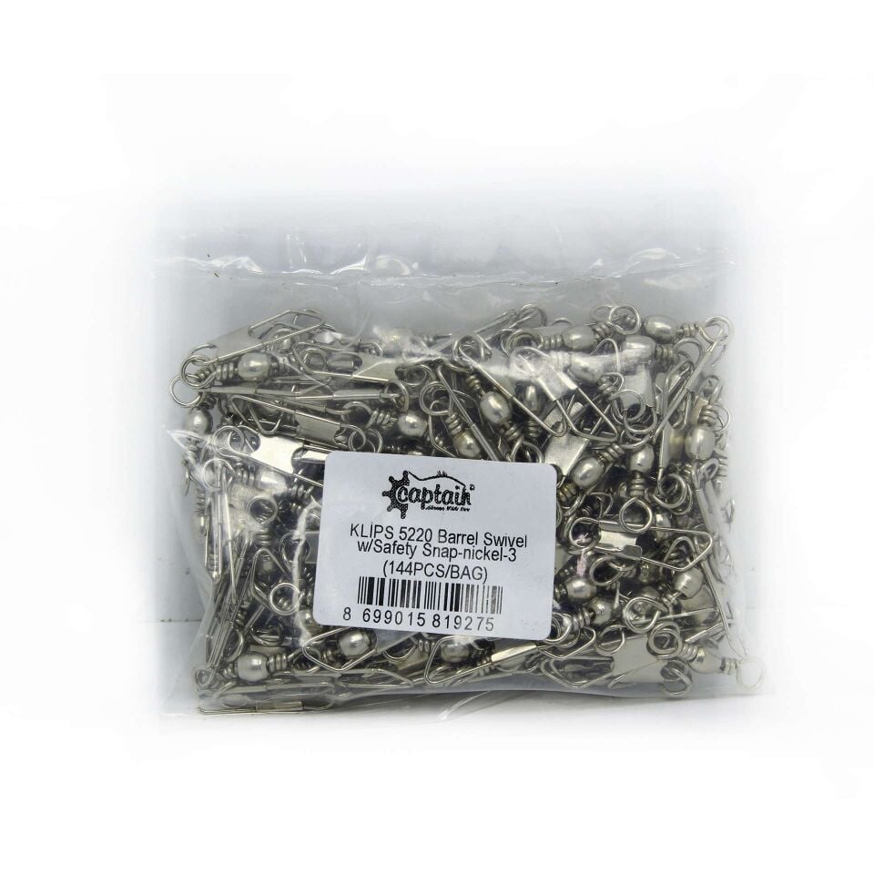 Captain 5220 Klips 144lü Paket Nikel
