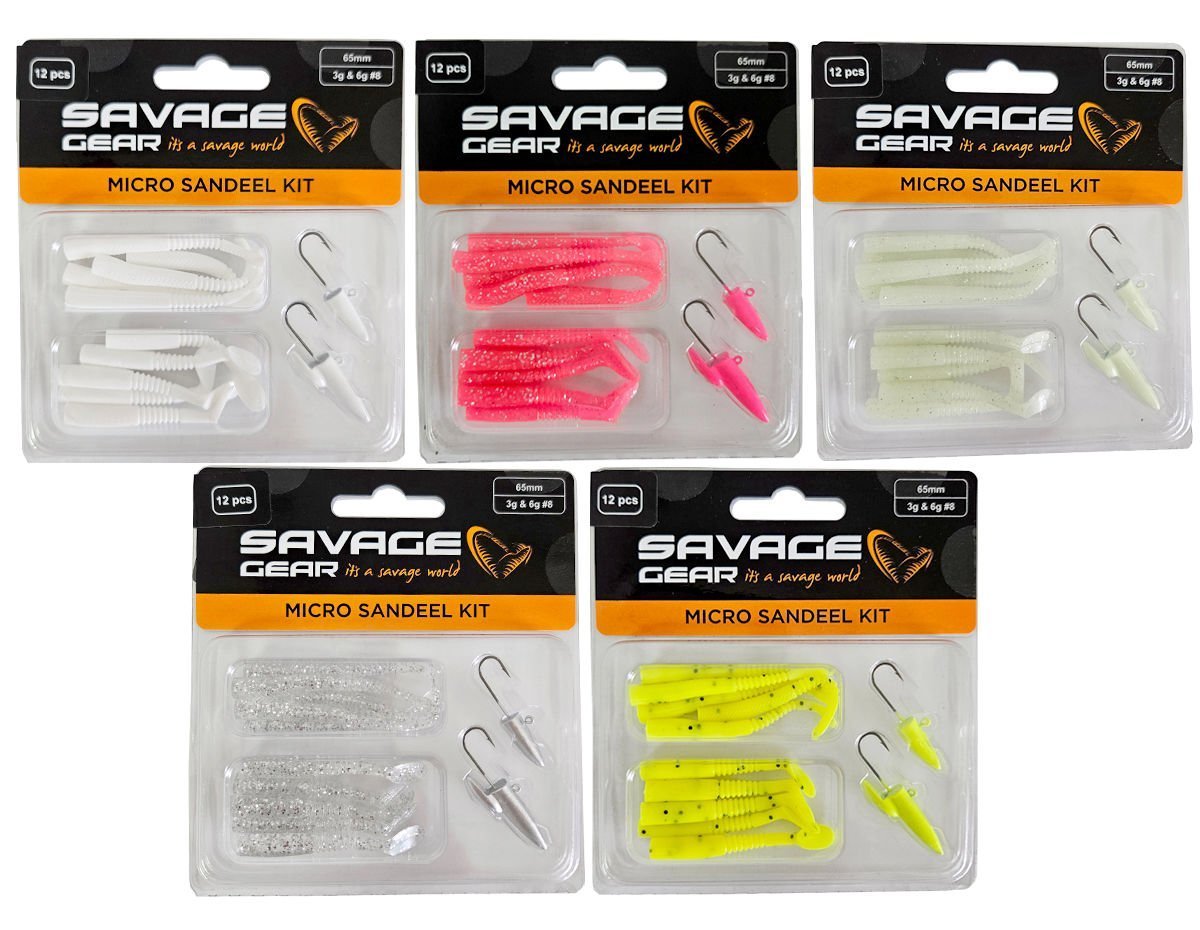 Savage gear Lrf Micro Sandeel Kit 12 Adet(1+1.5+5) Suni maket Balık
