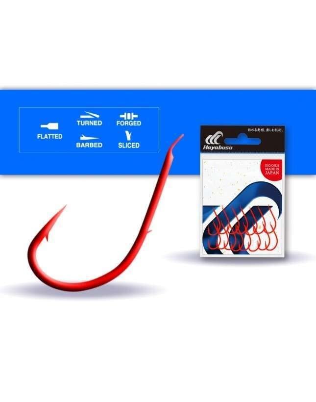 Hayabusa HMRS 172 Tırnaklı Canlı Yem İğnesi 15li Paket Kırmızı
