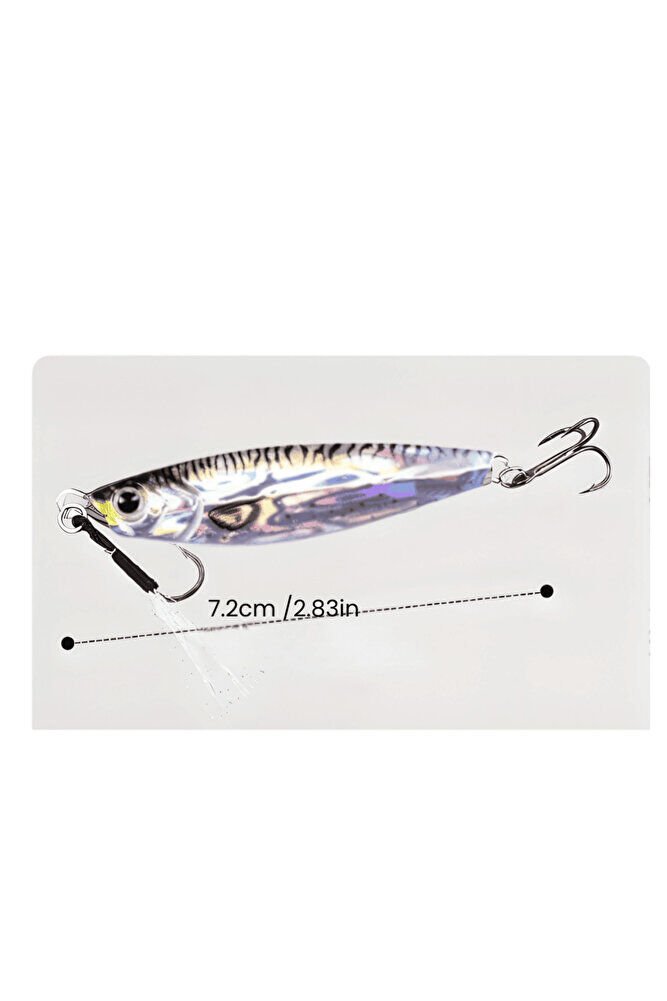 40gr Metal Jig HamsiSuni maketsi , Jigging ile Palamut, Lüfer, Levrek avı için