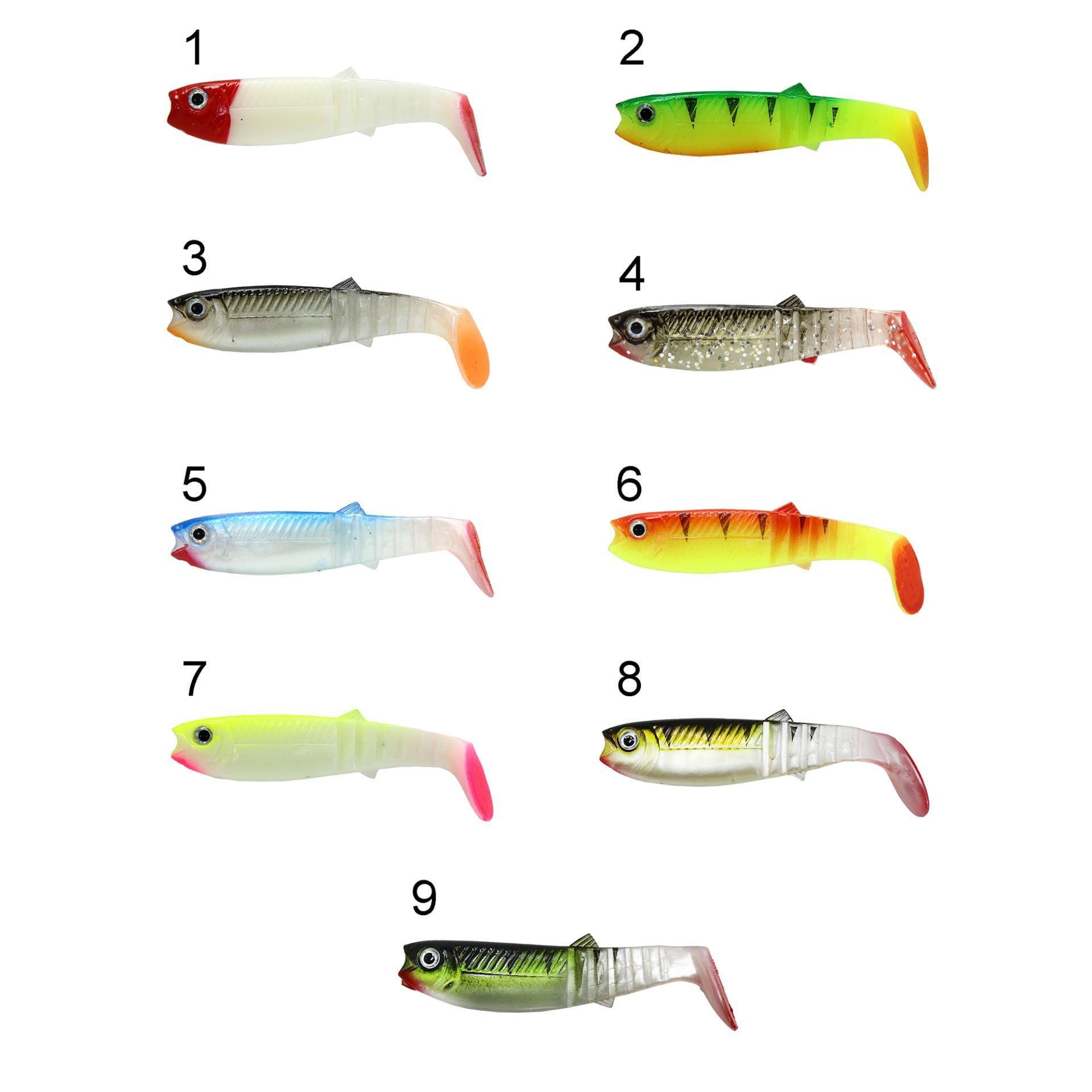 Captain 3569 Style Soft 8cm Levrek Silikonu 5li Paket Suni Yem 8