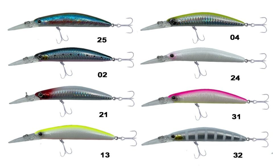 Kendo Deep Minnow 95mm 13gr Sahte Balık