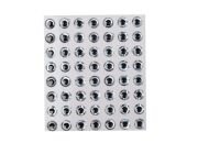 Captain 7633 Göz 8mm Naturel Silikon Damla Göz 49lu Paket