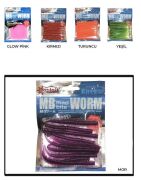 Captain 3523 Mad Bite Eart Worm 8cm Aromalı LRF Silikon Yem 10lu Set