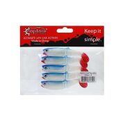Captain 3569 Style Soft 8cm Levrek Silikonu 5li Paket Suni Yem 5