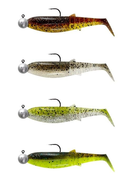 Savage Gear Cannibal Shad 6.8cm 3gr+5gr #1/0 Clear Water 4+4 Adet Suni maket Balık