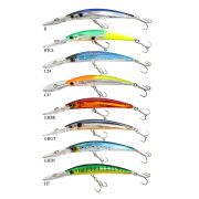 Yozuri Crystal 3D Minnow Deep Diver Floating Sahte Balığı (Yeni)