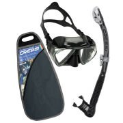 Cressi Penta - Alpha Maske Şnorkel Set BLACK / YELLOW
