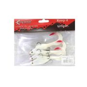 Captain 3559 Pencil Soft 10cm Levrek Silikonu 3lü Suni Balık 6