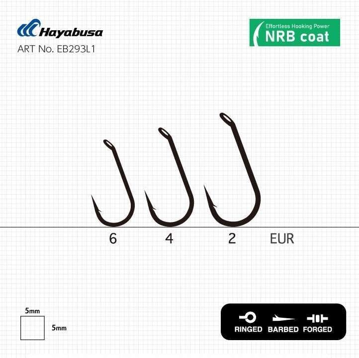 Hayabusa P2 Sazan İğnesi Dövme Teflon Black 10lu Paket