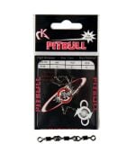 Pitbull 5105 3 Zincir Fırdöndü 5li Paket Black Nikel