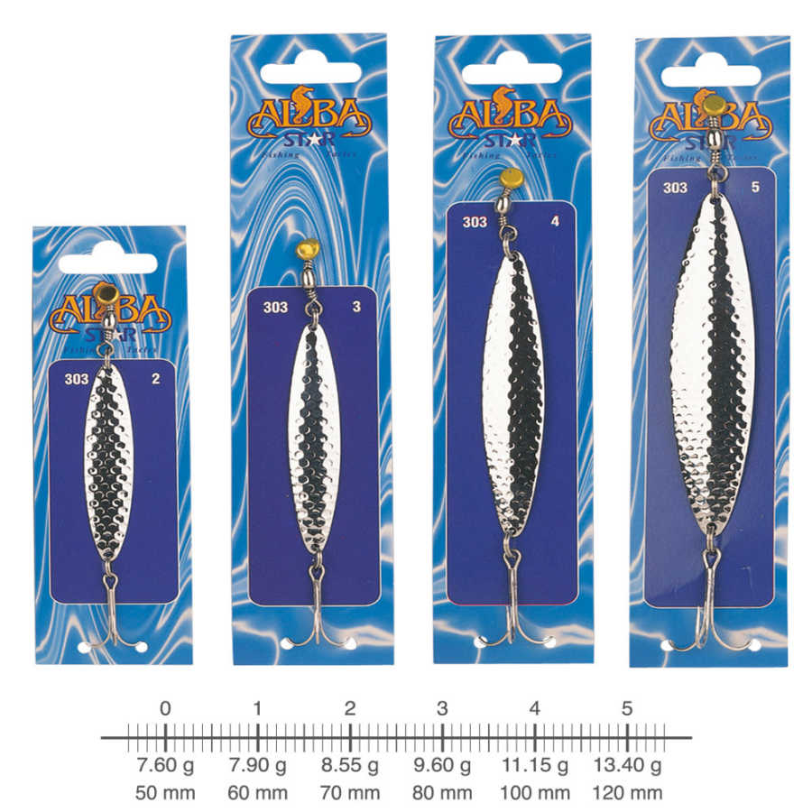 AlbaStar 303 Lüfer Olta Kaşığı DESENLİ - N-1