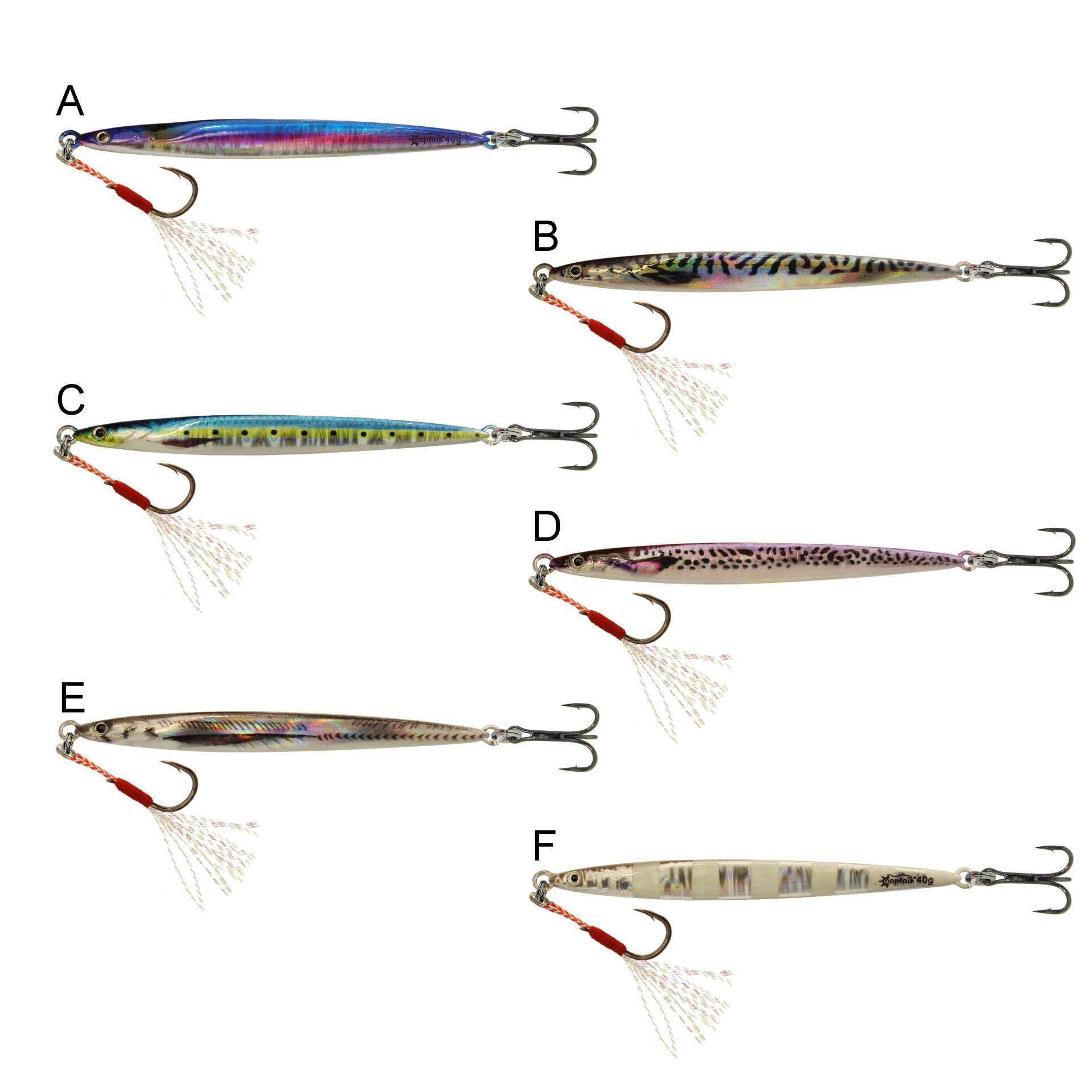 Captain 3665 Cazador Slim UV 40gr Light Jig Suni Yem