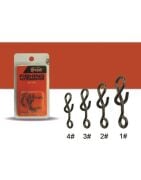 Captain 5019 Sahte Balık Klipsi Spiral 15li Paket Black Nikel
