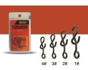 Captain 5019 Sahte Balık Klipsi Spiral 15li Paket Black Nikel
