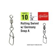 Captain 5036 Germany-A Klips 10lu Paket Black Nikel