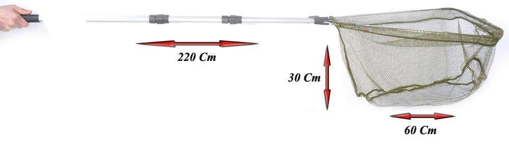 Captain 6715 Kepçe 3 Parça 220cm Teleskopik Kepçe 55x45cm Tor
