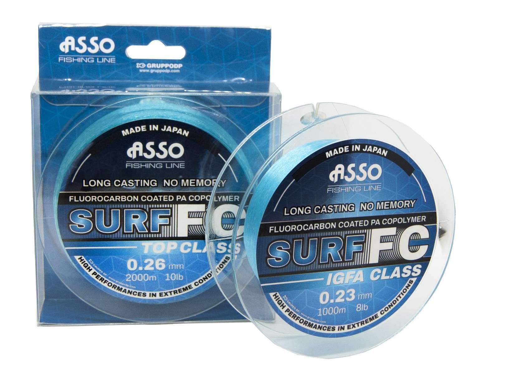 Asso Surf FC COATED Copolymer 1000mt Long Casting No Memory Blue