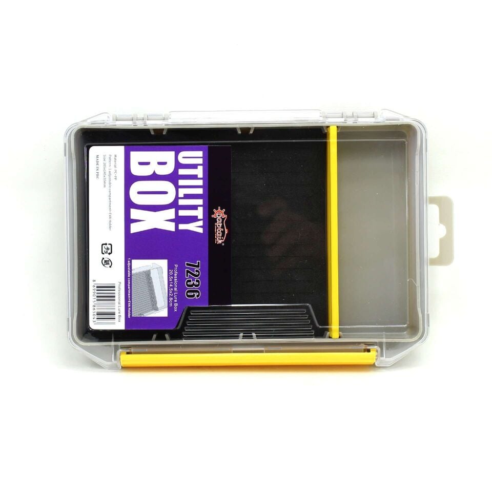Captain 7236 Profesyonel Sahte Balık ve Jig Kutusu 20x14x3cm