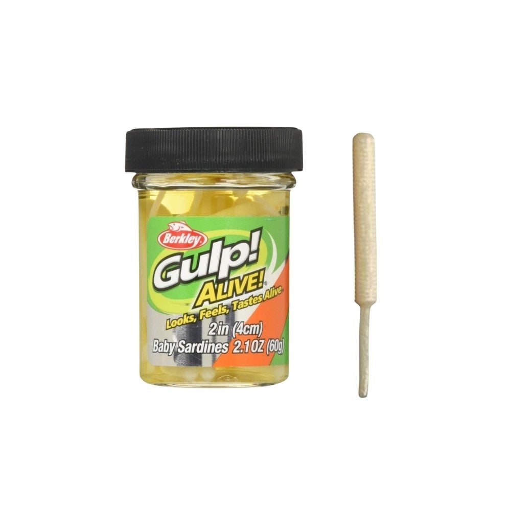 Berkley Gulp Alive Baby Sardine Sahte Yemi 4 CM 60 GR - GLOW