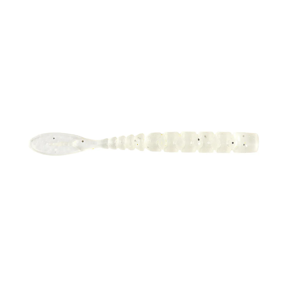 Mustad Aji Fish Tail Silikon Kurt 007 / WHITE LUMINOUS - 5CM / 12LI